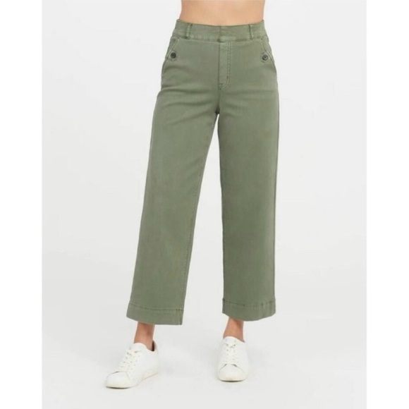 Spanx Stretch Twill High Rise Wide Leg Pant size small - Picture 1 of 10